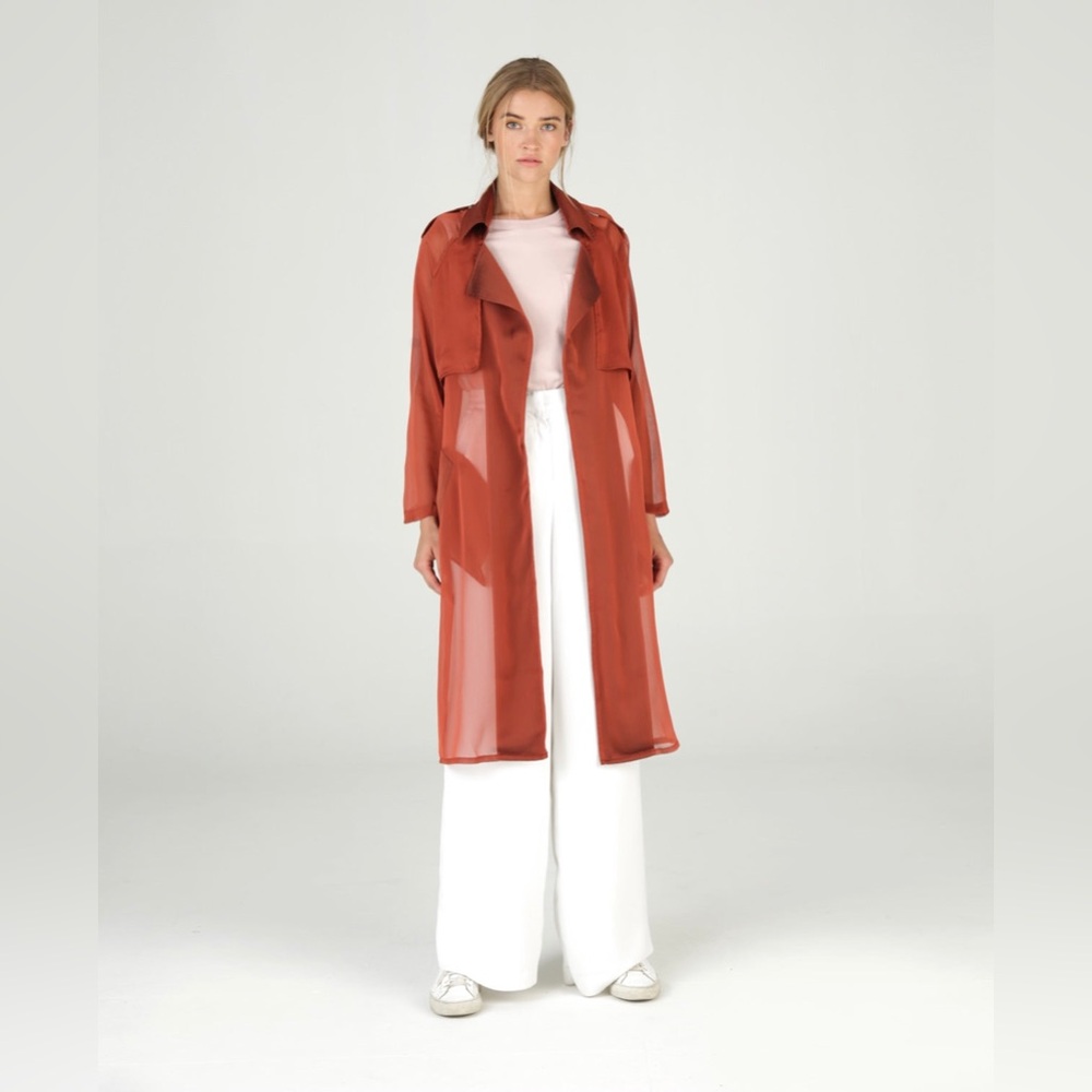 Dauntless Sam Brick Gabardine Trench